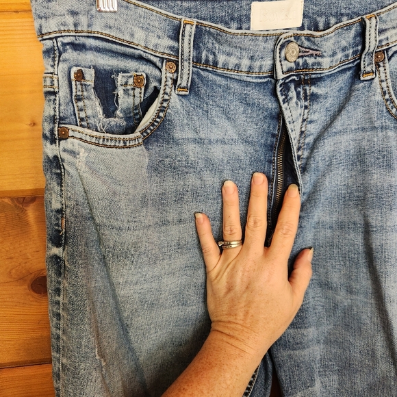 Boyish Donny High Rise Distressed Skinny Jeans in Forever Darling Size 32 X 30" - Picture 4 of 13